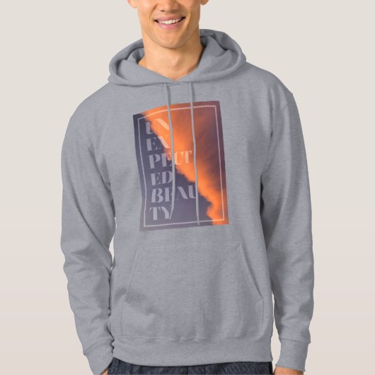 Moderne, eenvoudig, strak ontwerp van Unexpected B Hoodie (Voorkant)