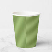 Moderne, eenvoudig vast, groen verloopgolven papieren bekers (Rechts)