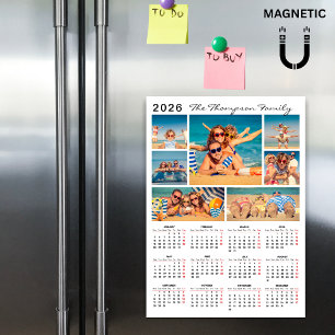 Moderne Eenvoudige 2026 Agenda Foto Collage Magnee