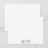 Moderne Eenvoudige 3-letter Monogram Business Notitiekaartje (Voorkant / Achterkant)