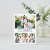 Moderne, eenvoudige 4 foto's met minimalistische b briefkaart (Staand voorkant)