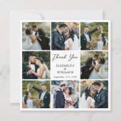 Moderne Eenvoudige 8 Fotocollage Gepersonaliseerde Bedankkaart