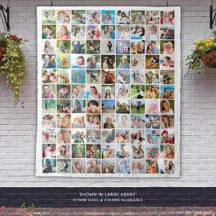 Moderne Eenvoudige 99 foto-collage achtergrond Wandkleed