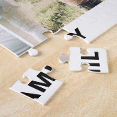 Moderne Eenvoudige Aangepaste 6 Fotocollage Legpuzzel (Zijkant)