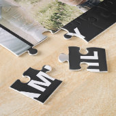 Moderne Eenvoudige Aangepaste 6 Fotocollage Legpuzzel (Zijkant)