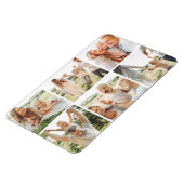 Moderne Eenvoudige Aangepaste 6 Fotocollage Magneet (Linkerzijde)