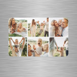 Moderne Eenvoudige Aangepaste 6 Fotocollage Magneet<br><div class="desc">Voeg een persoonlijk tintje toe aan uw ruimte met onze Modern Simple Custom 6 Photo Collage Magnet! Met deze stijlvolle magneet kunt u zes van uw favoriete foto's laten zien, waardoor een uniek en betekenisvol ontwerp ontstaat. Perfect voor uw koelkast, kluisje of een magnetisch oppervlak, het combineert functionaliteit met een...</div>