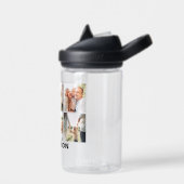 Moderne Eenvoudige Aangepaste 6 Fotocollage Waterfles (Links)