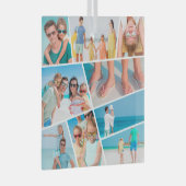 Moderne, eenvoudige, aangepaste 9 Afbeeldingen, co Glas Ornament (Voorkant Rechts)