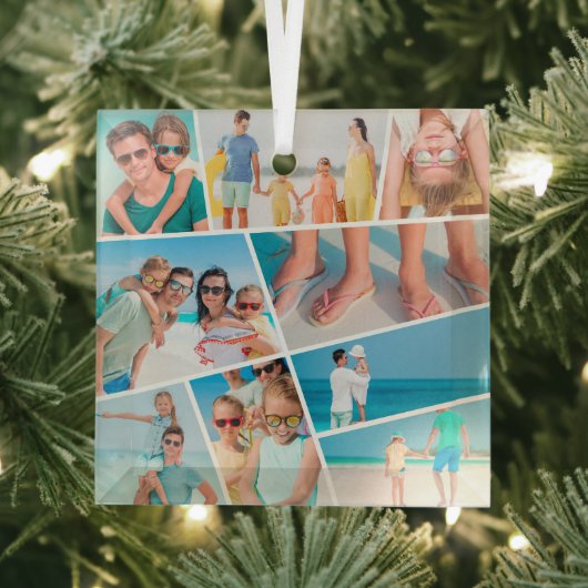 Moderne, eenvoudige, aangepaste 9 Afbeeldingen, co Glas Ornament (Insitu)