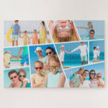 Moderne Eenvoudige Aangepaste 9 Afbeeldingen Colla Legpuzzel<br><div class="desc">Voeg negen (9) aangepaste foto's van uw familie en vrienden en het jaar toe. Voeg uw foto's toe en indien nodig,  unmask de groep foto en lijst,  pas het afbeelding tegen het lijst aan,  dan klik masker.</div>
