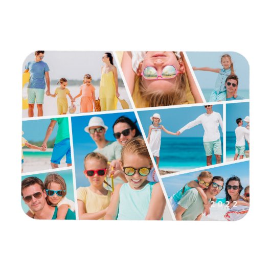 Moderne Eenvoudige Aangepaste 9 Afbeeldingen Colla Magneet (Horizontaal)