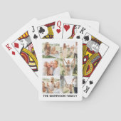 Moderne Eenvoudige Aangepaste Collage met 6 Foto's Pokerkaarten (Achterkant)