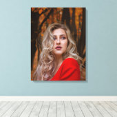 Moderne Eenvoudige Aangepaste Enkele Foto Canvas Afdruk (Insitu (Houten vloer))