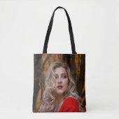 Moderne Eenvoudige Aangepaste Enkele Foto Tote Bag (Voorkant)
