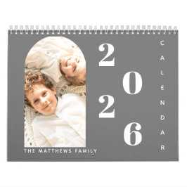 Moderne Eenvoudige Aangepaste Familie Foto 2024 Pl Kalender