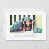 Moderne Eenvoudige Aangepaste Foto Bedankt Verplee (Voorkant)