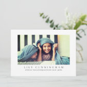 Moderne Eenvoudige Aangepaste Foto Bedankt Verplee (Staand voorkant)