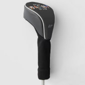 Moderne Eenvoudige Aangepaste Foto Collage DADDY S Golfheadcover (Schuin)