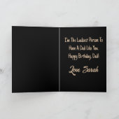 Moderne Eenvoudige Aangepaste Foto Happy Birthday  Kaart (Binnen)