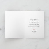 Moderne Eenvoudige Aangepaste Foto Moederdag Groet Kaart (Binnen)