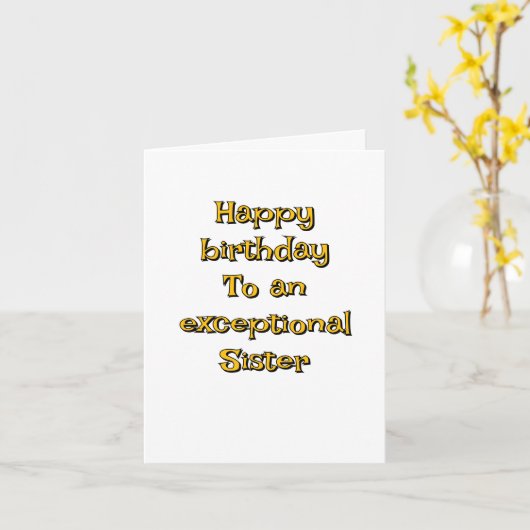 Moderne Eenvoudige Aangepaste Foto Verjaardag Kaart (Gele Bloem)