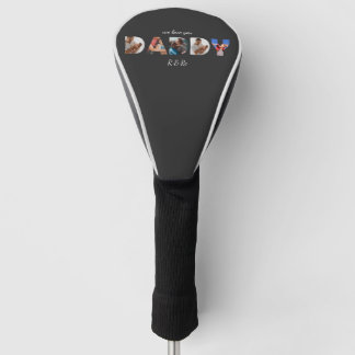 Moderne Eenvoudige Aangepaste Fotocollage DADDY Sc Golfheadcover