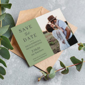 Moderne, eenvoudige, aangepaste fotosessie voor gr save the date