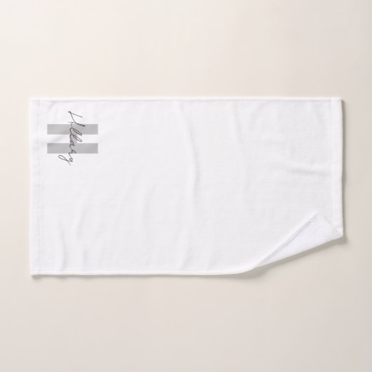 Moderne eenvoudige aangepaste gepersonaliseerde handdoek (Handdoek)