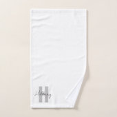 Moderne eenvoudige aangepaste gepersonaliseerde handdoek (Handdoek)