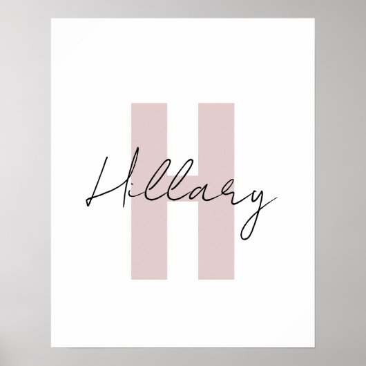 Moderne eenvoudige aangepaste Gepersonaliseerde Poster (Voorkant)