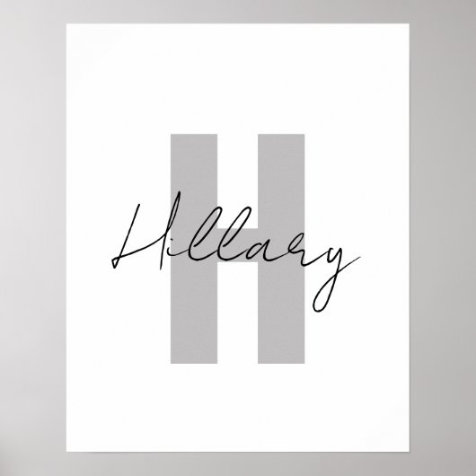 Moderne eenvoudige aangepaste gepersonaliseerde poster (Voorkant)