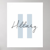 Moderne eenvoudige aangepaste gepersonaliseerde poster (Voorkant)