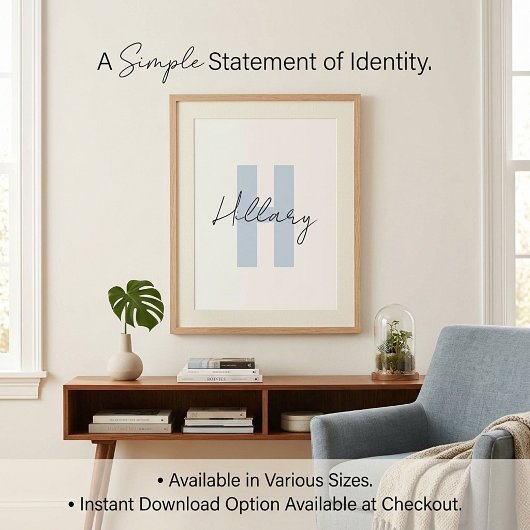Moderne eenvoudige aangepaste Gepersonaliseerde  Poster