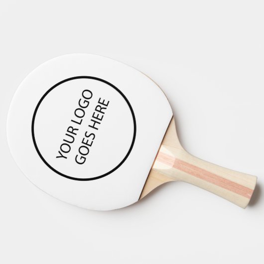 Moderne eenvoudige aangepaste Logo Tafeltennisbatje (Zijkant)