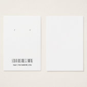 Moderne Eenvoudige, aangepaste oorenkaart Visitekaartje (Voorkant /achterkant)