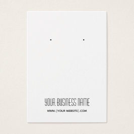 Moderne Eenvoudige, aangepaste oorenkaart Visitekaartje