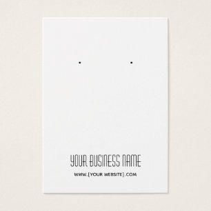 Moderne Eenvoudige, aangepaste oorenkaart Visitekaartje