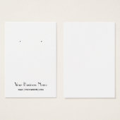 Moderne Eenvoudige, aangepaste oorenkaart Visitekaartje (Voorkant /achterkant)