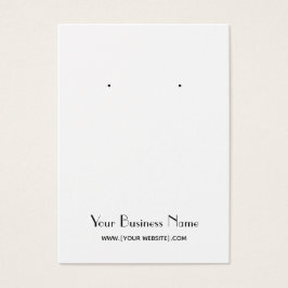 Moderne Eenvoudige, aangepaste oorenkaart Visitekaartje