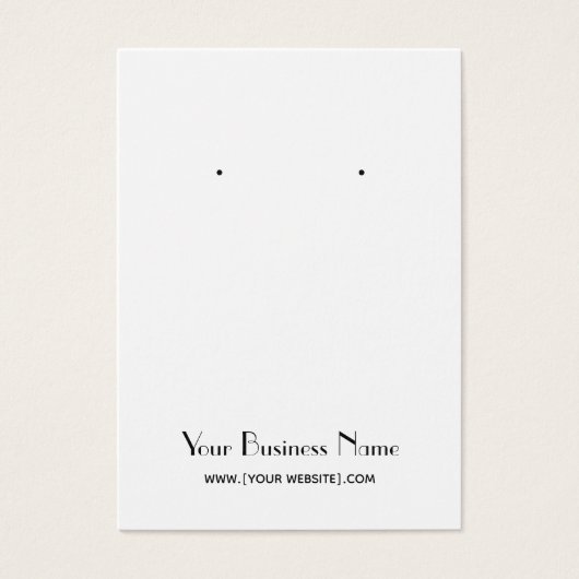 Moderne Eenvoudige, aangepaste oorenkaart Visitekaartje (Voorkant)