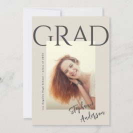 Moderne eenvoudige aankondiging Afstuderen foto's