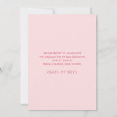 Moderne eenvoudige aankondiging Afstuderen foto's (Achterkant)