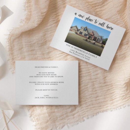 Moderne Eenvoudige aankondiging van fotobewegingen