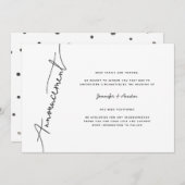 Moderne eenvoudige aankondiging van uitstellen van (Voorkant / Achterkant)