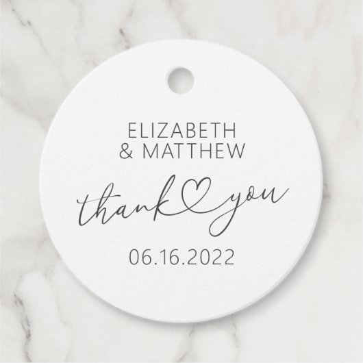 Moderne eenvoudige aardbevingskundige minuscule ha bedankjes labels (Voorkant)