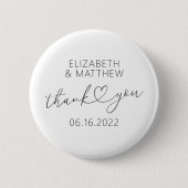 Moderne eenvoudige aardbevingskundige minuscule ha ronde button 5,7 cm (Voorkant)