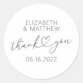 Moderne eenvoudige aardbevingskundige minuscule ha ronde sticker (Voorkant)