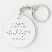 Moderne eenvoudige aardbevingskundige minuscule ha sleutelhanger (Achterkant)