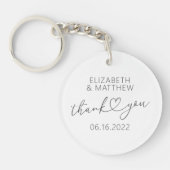 Moderne eenvoudige aardbevingskundige minuscule ha sleutelhanger (Voorkant)